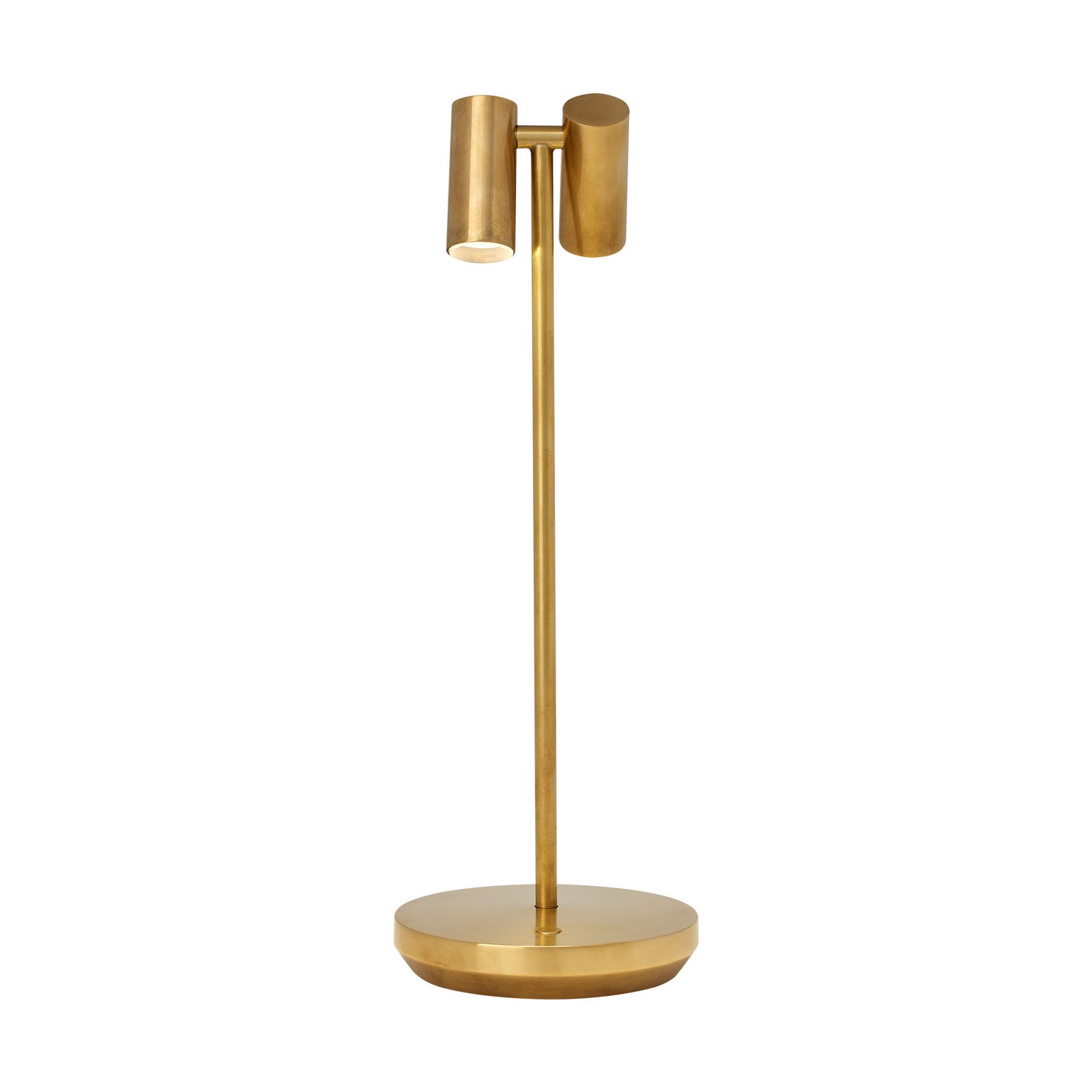 Natural Brass LED Table Lamp from the Doppia Collection