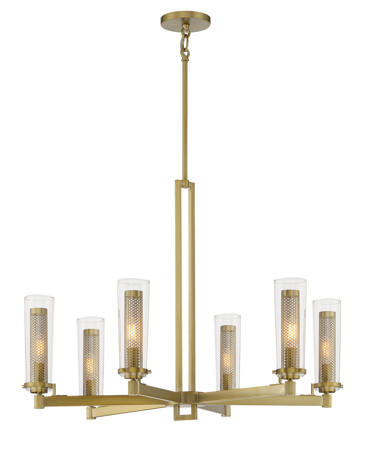 Soft Brass Chandelier from the Emmerham Collection