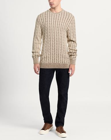 Man Sweater Beige Size XL Acrylic