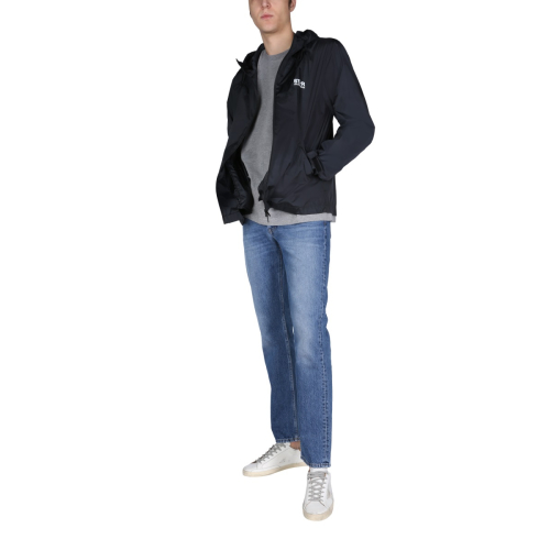 Daris star-print windbreaker jacket - Black