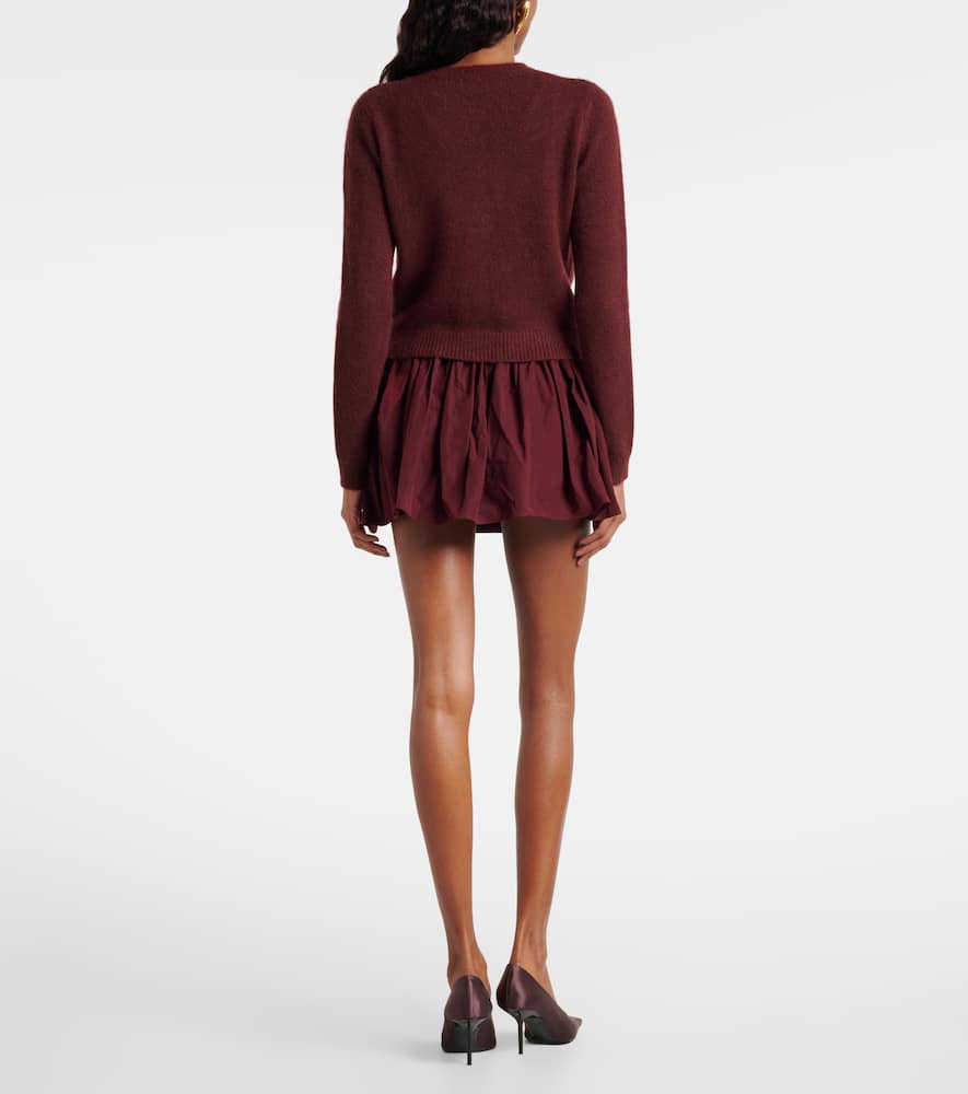 Gathered miniskirt