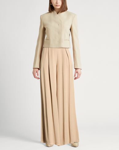 Collezione N_01 Woman Pants Sand Size M Viscose, Linen