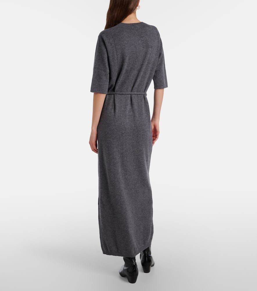 Tilde belted cashmere maxi dress