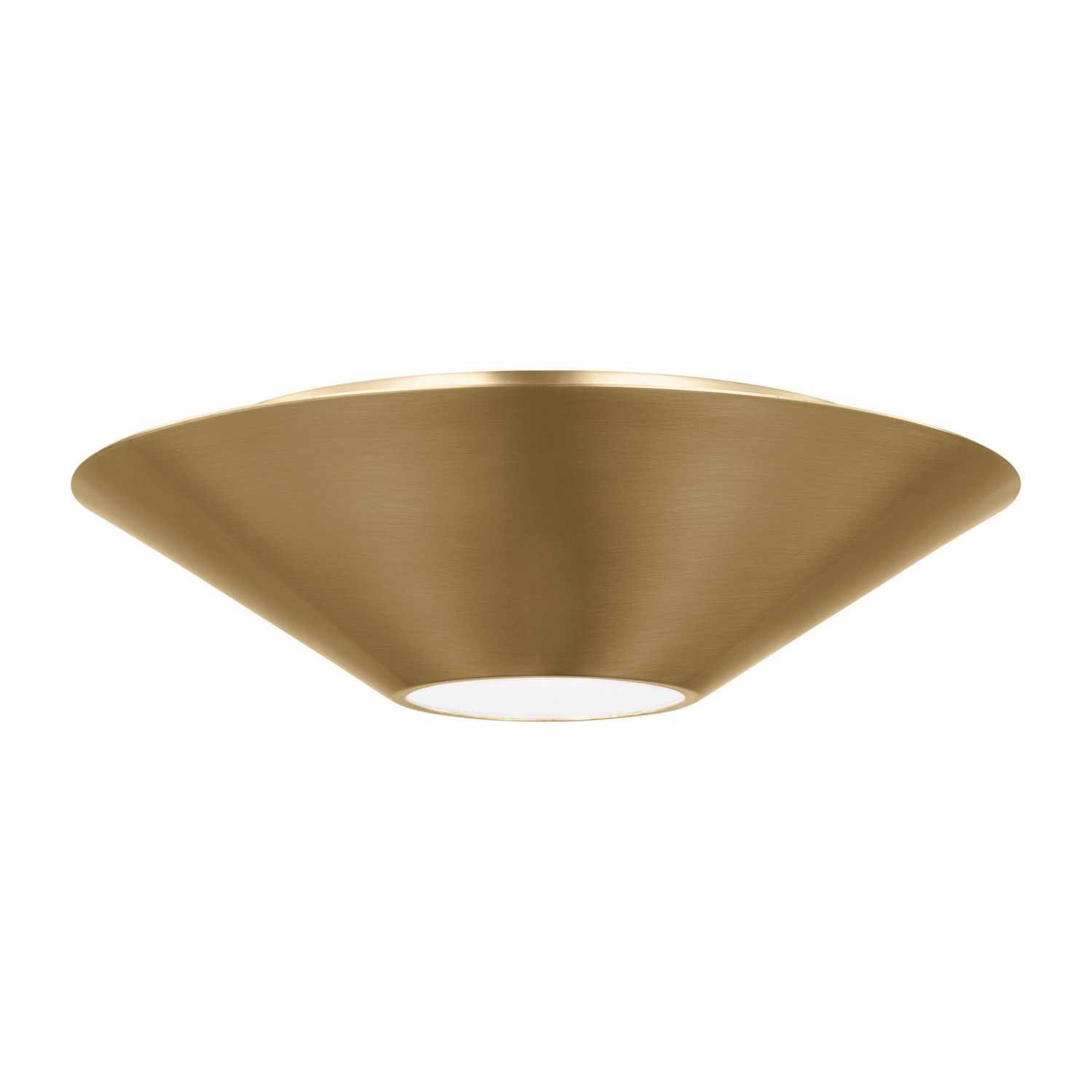 Burnished Brass LED Flush Mount and Sconce from the Echo Collection