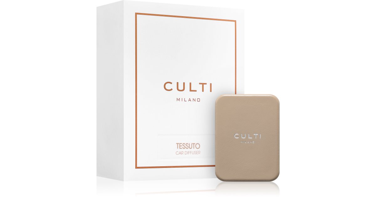 Culti Milano Car Diffuser Taupe Tessuto deodorante per auto + ricarica