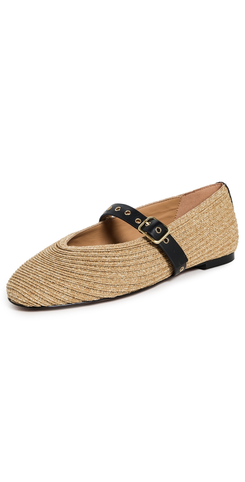 Madewell Hera Mary Jane Flats Natural Multi