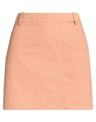 Crème Woman Mini skirt Camel Size 2 Cotton