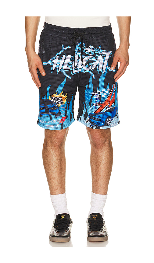 REASON Dodge Hellcat Mesh Short in Black. XL/1X. Also in S