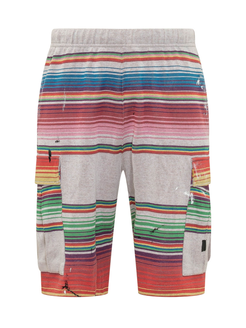 Multicolor Stripes Shorts