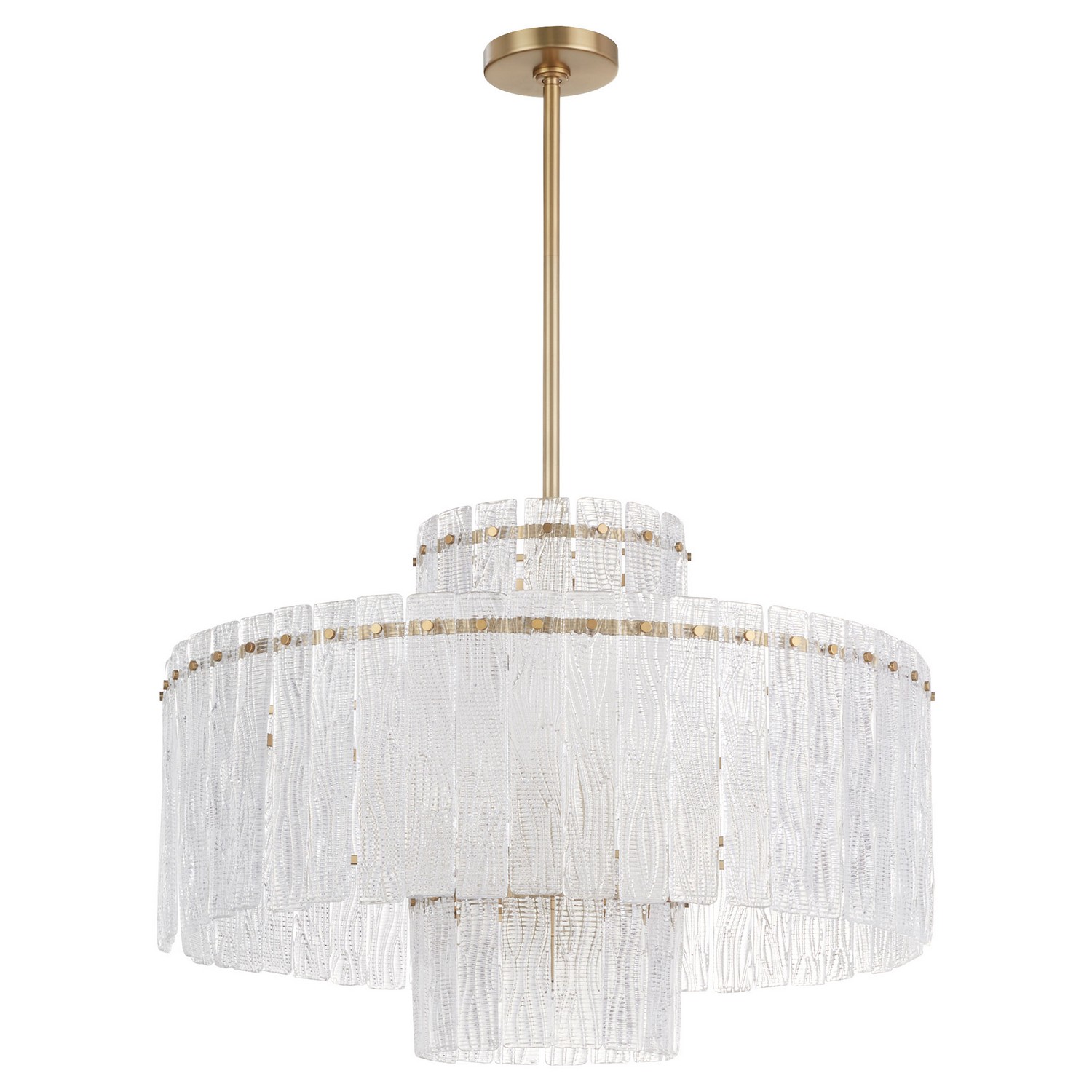 Aged Brass Chandelier from the Othello Collection
