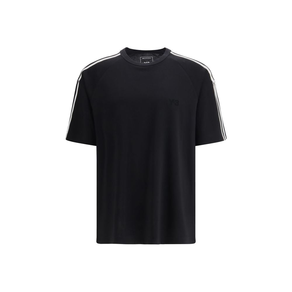 3-Stripe Lyocell T-Shirt — Black