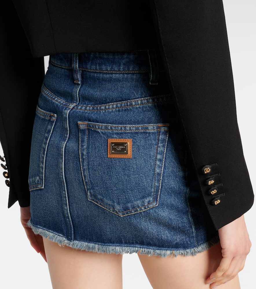 Denim miniskirt