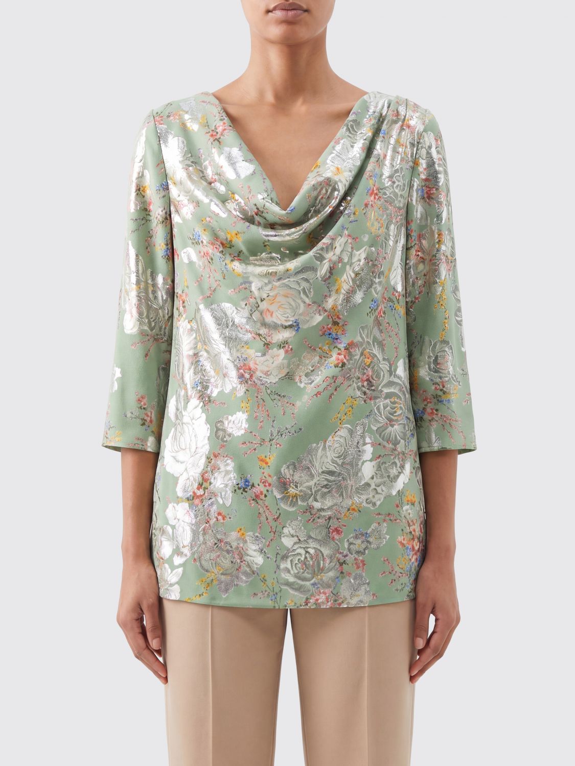 Top Woman color Green