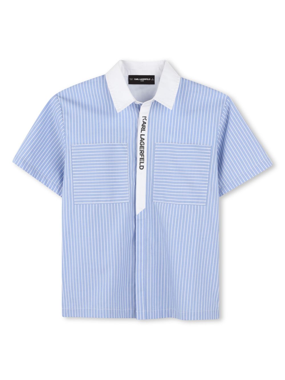 Logo-print shirt - Blue