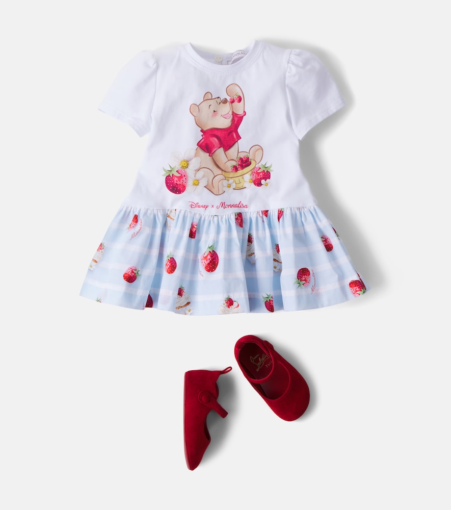 X Disney baby printed cotton-blend dress
