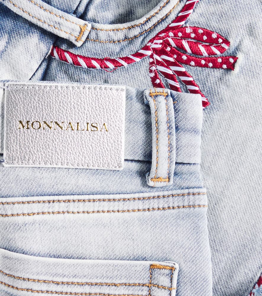 Monnalisa Distressed denim shorts
