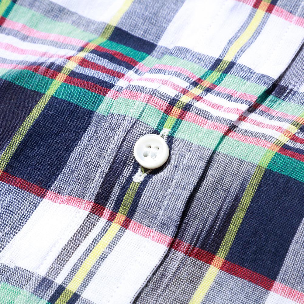 BD2 IKAT Madras Shirt Navy