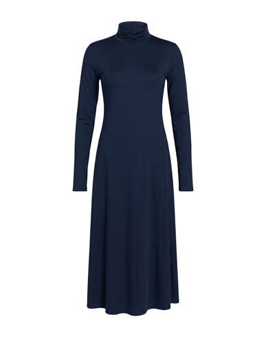 Crochè Woman Midi dress Midnight blue Size M Viscose, Polyamide, Elastane