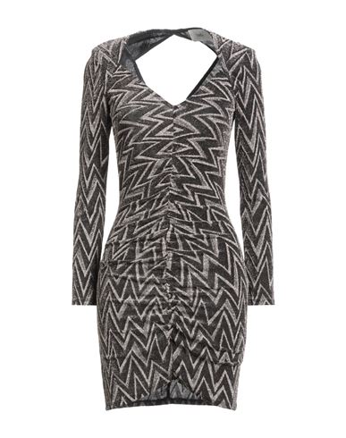 Woman Mini dress Black Size 3 Polyamide, Polyester, Elastane