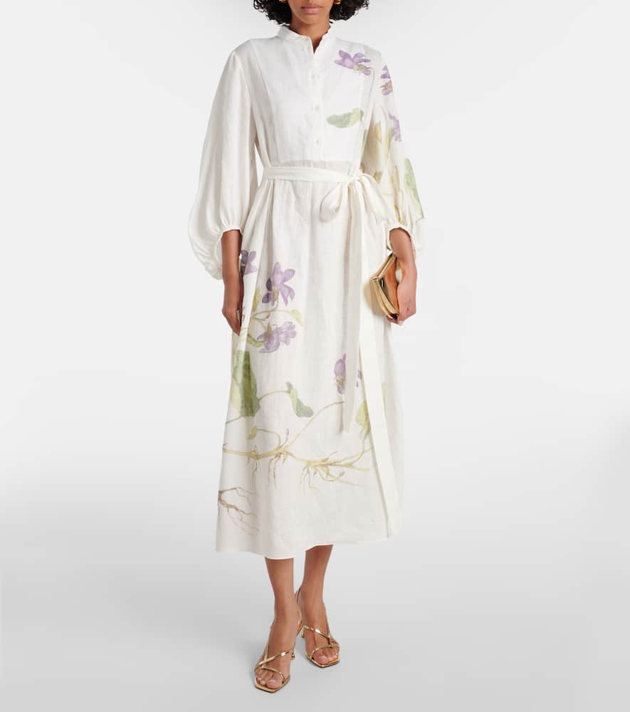 Linen wrap dress