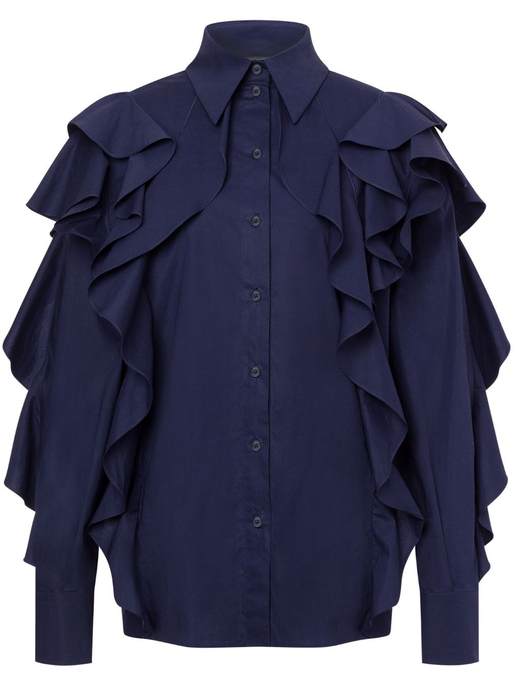 Ruffled shirt - White