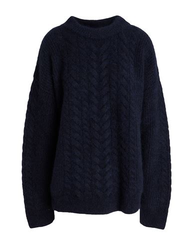 Woman Sweater Navy Size S Mohair wool, Wool, Polyamide, Elastane