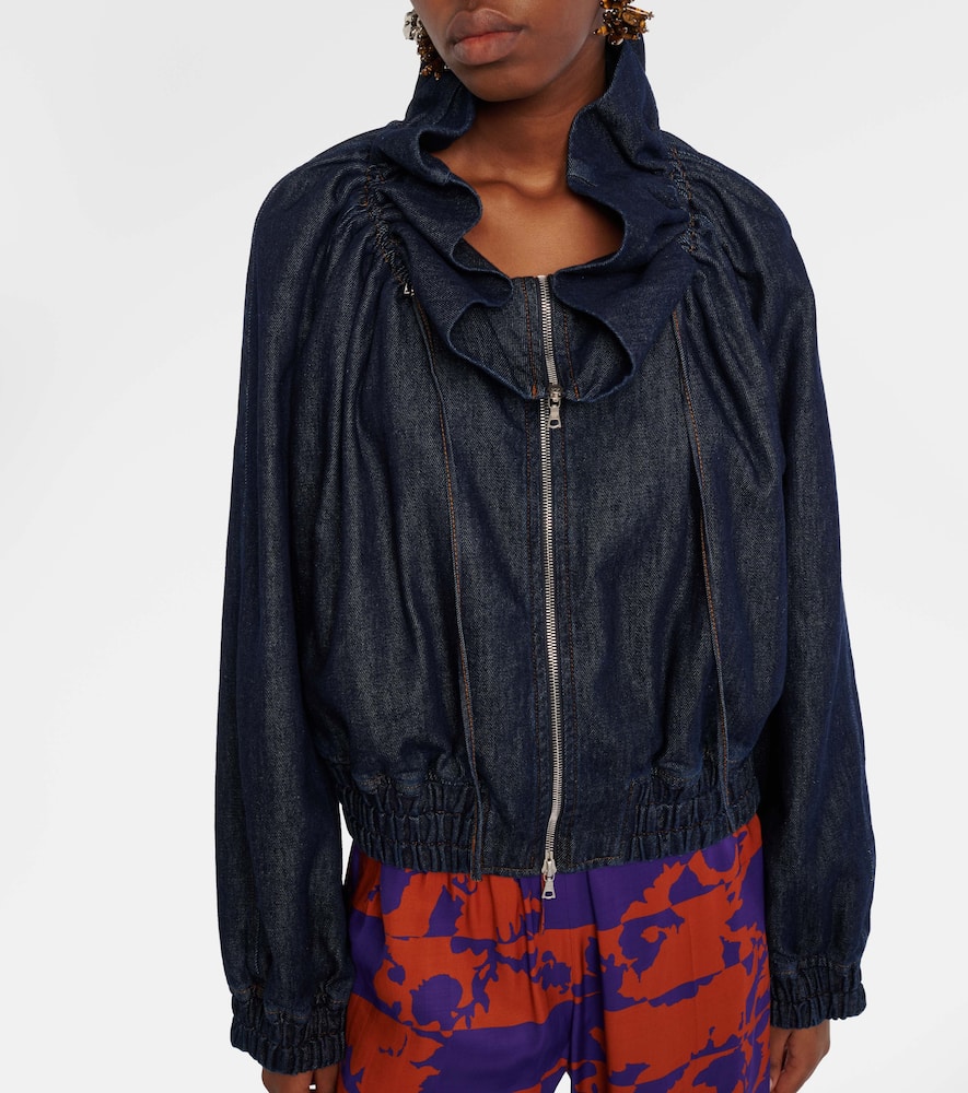 Denim bomber jacket