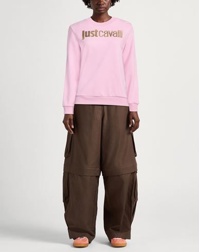 Just Cavalli Woman Sweatshirt Pink Size M Cotton, Elastane