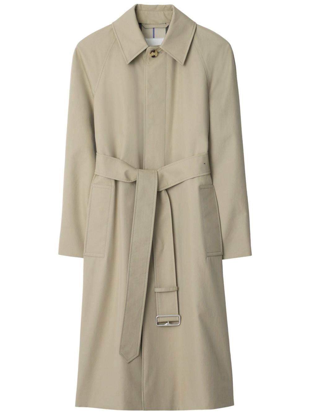 Cotton gabardine coat - Brown