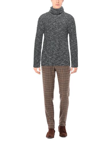 Man Turtleneck Black Size 34 Virgin Wool, Polyamide