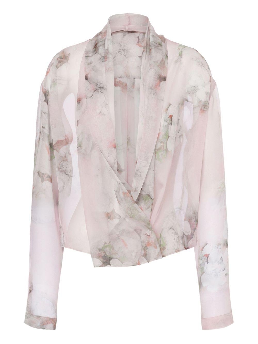 Floral-print blouse - Pink