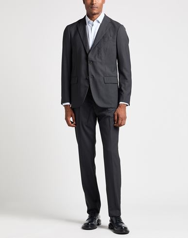 Man Suit Charcoal Size 44 Virgin Wool