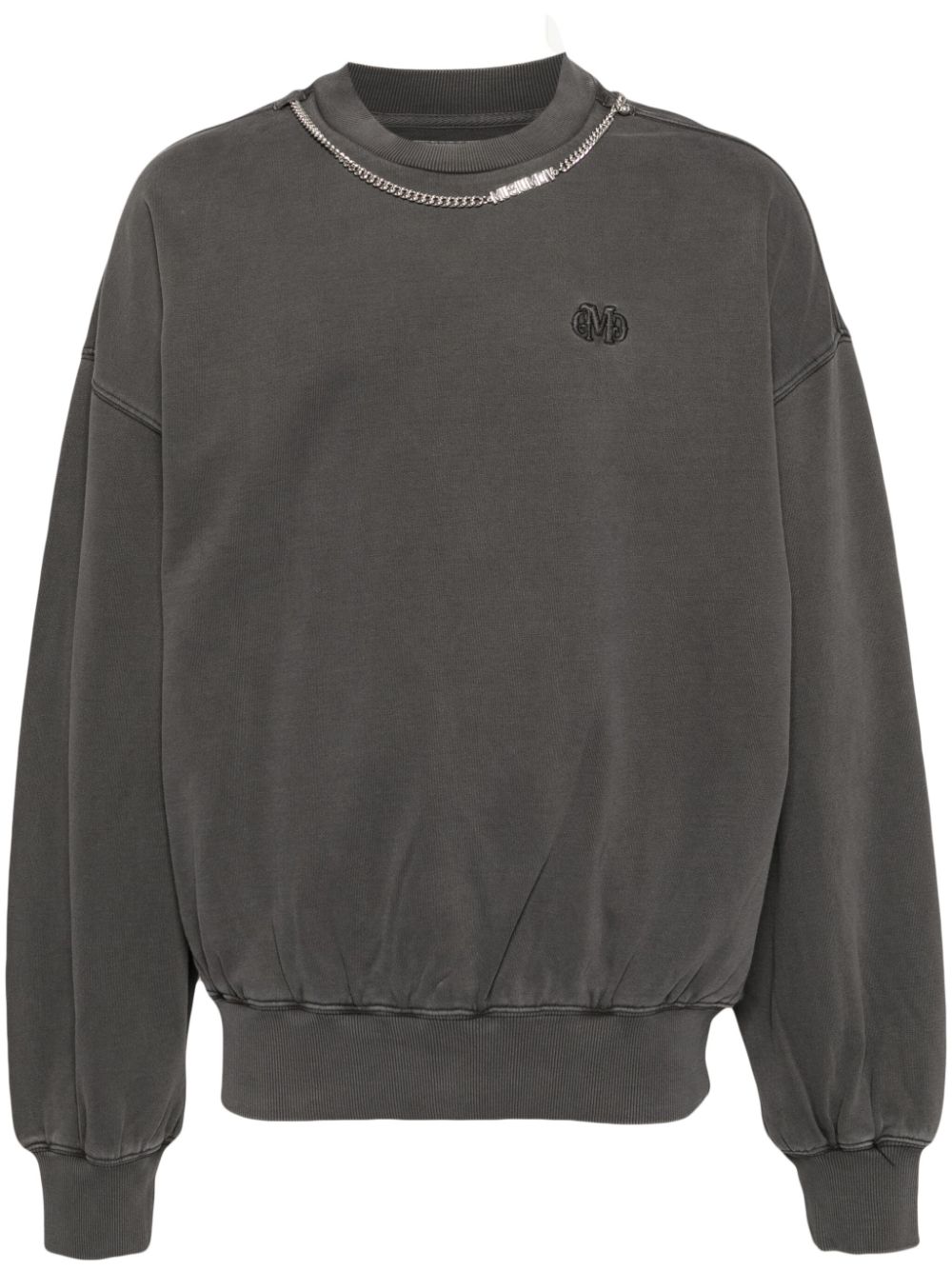 Logo-embroidered sweatshirt - Grey