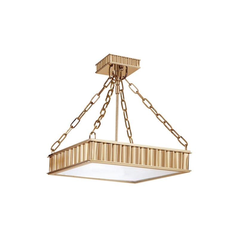 Middlebury 3-Light 16" Ceiling Light in Aged Bra