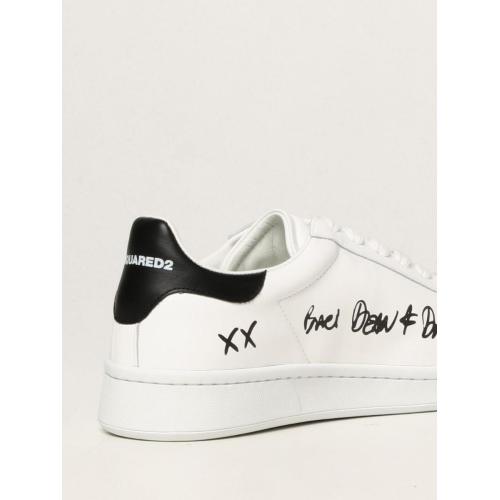 Boxer leather trainers