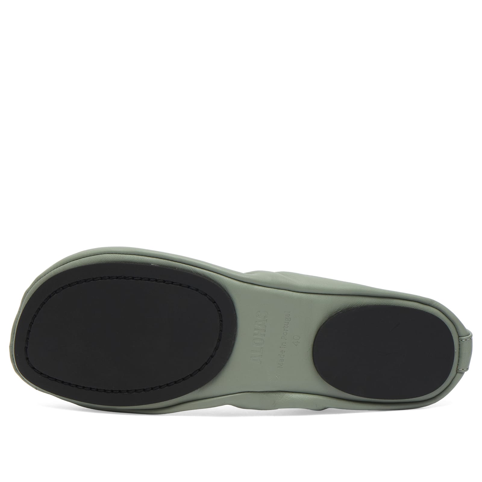 Women's Naira Leather Ballet Flats in Green