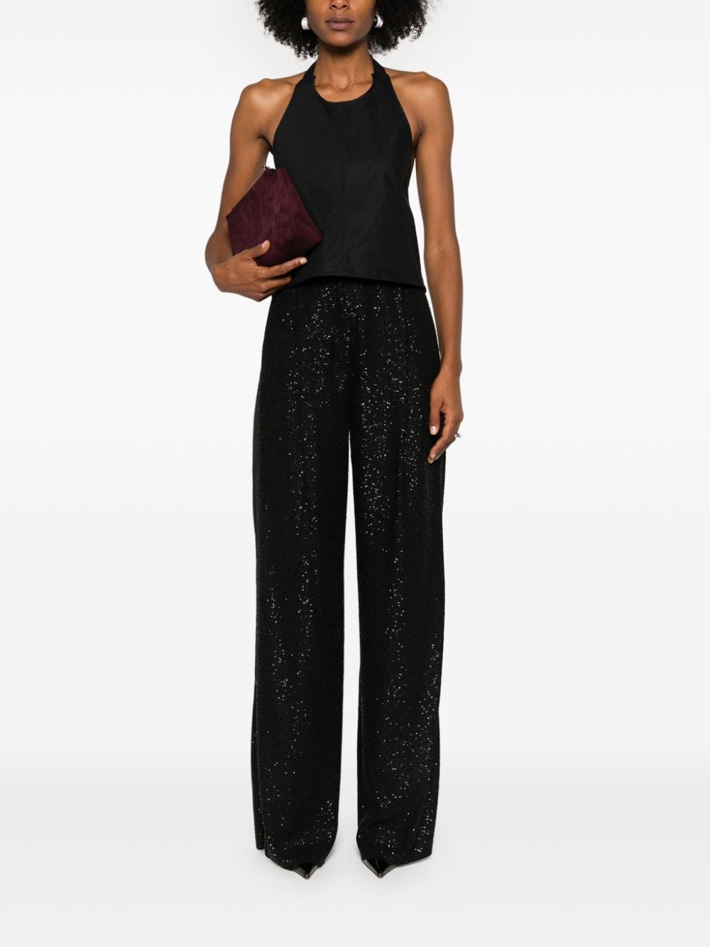 Max Mara Pianoforte Wool Blend Trousers