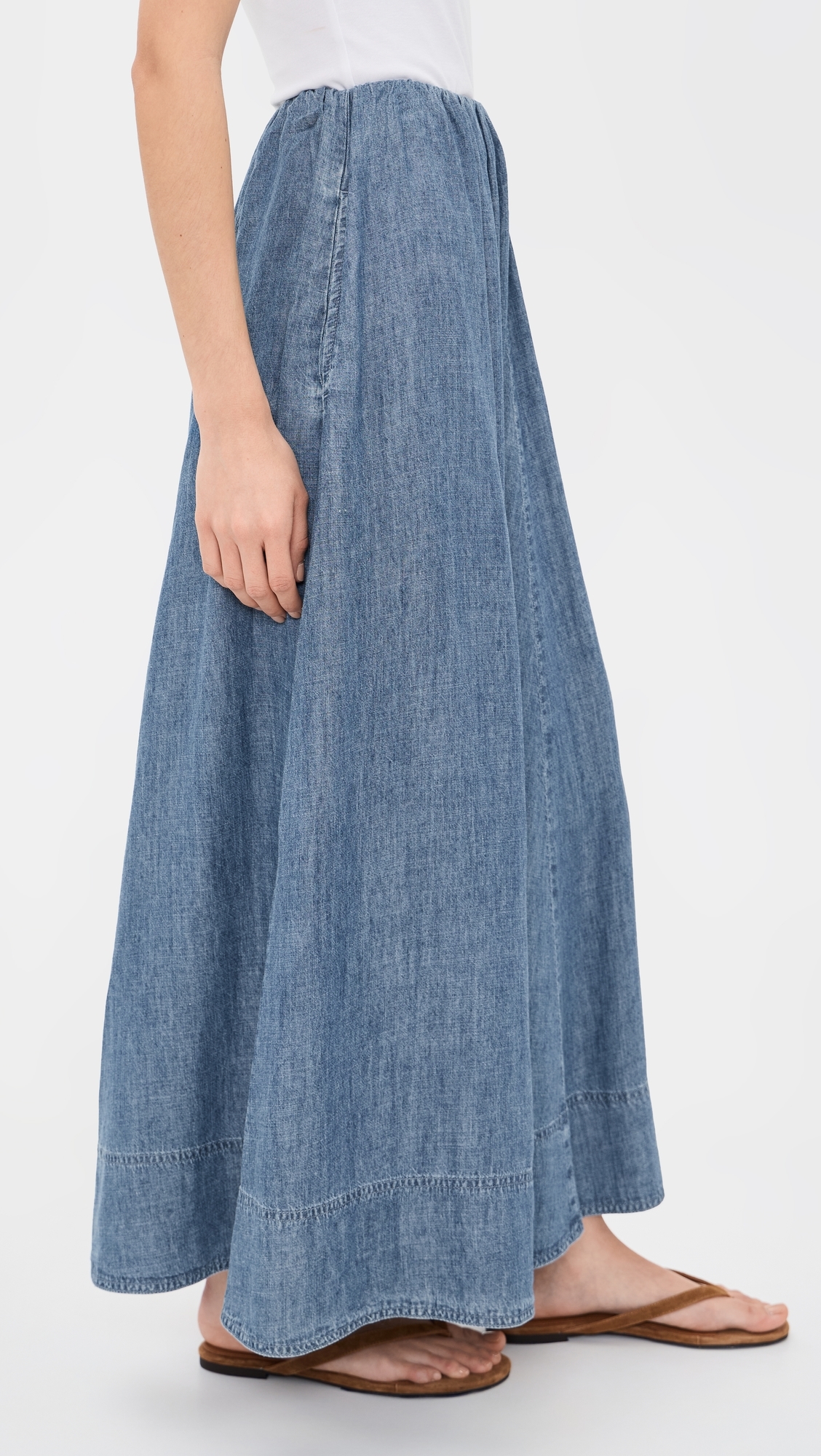Tried & True Chambray Nera Skirt River