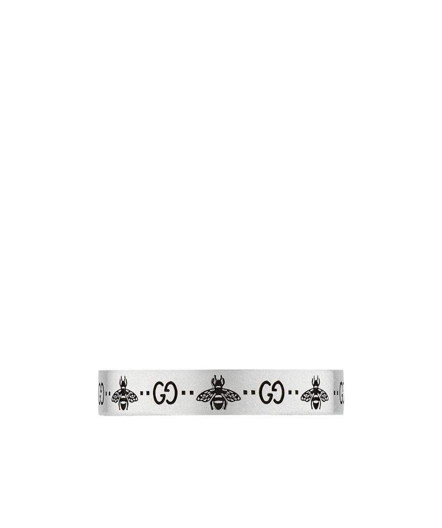 GG-engraved silver ring