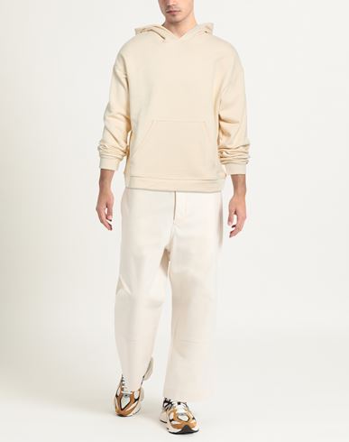 Man Sweatshirt Beige Size L Cotton