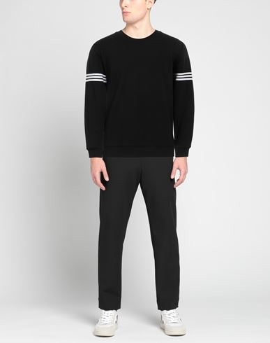 Man Sweatshirt Black Size L Cotton