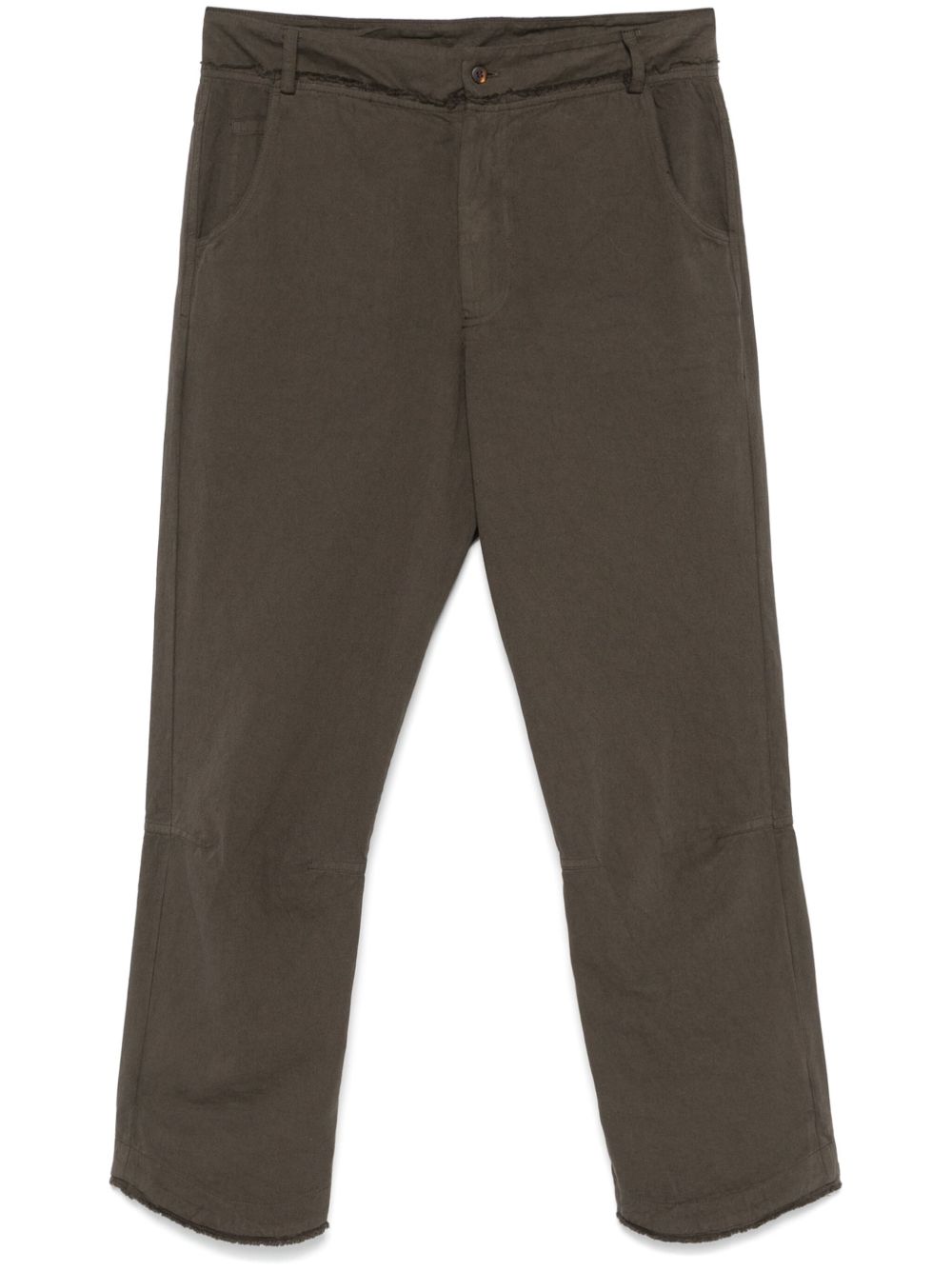 Cropped trousers - Brown