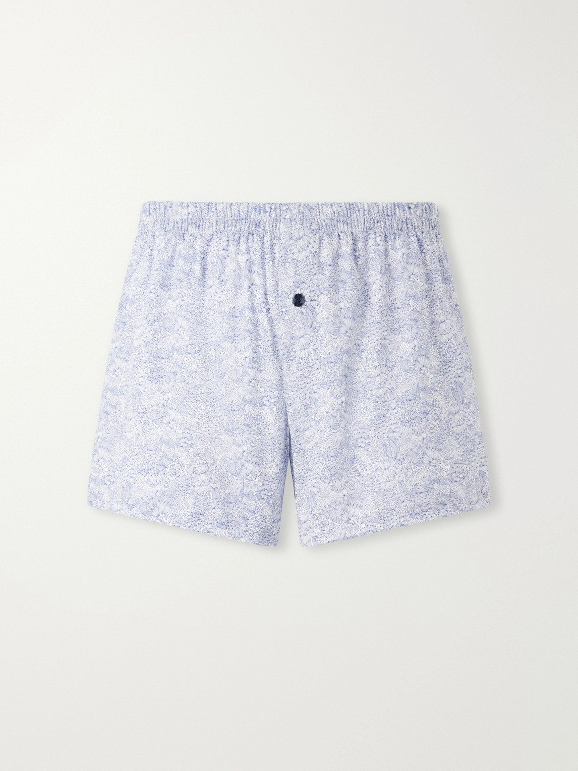 Printed Cotton-Satin Boxer Briefs