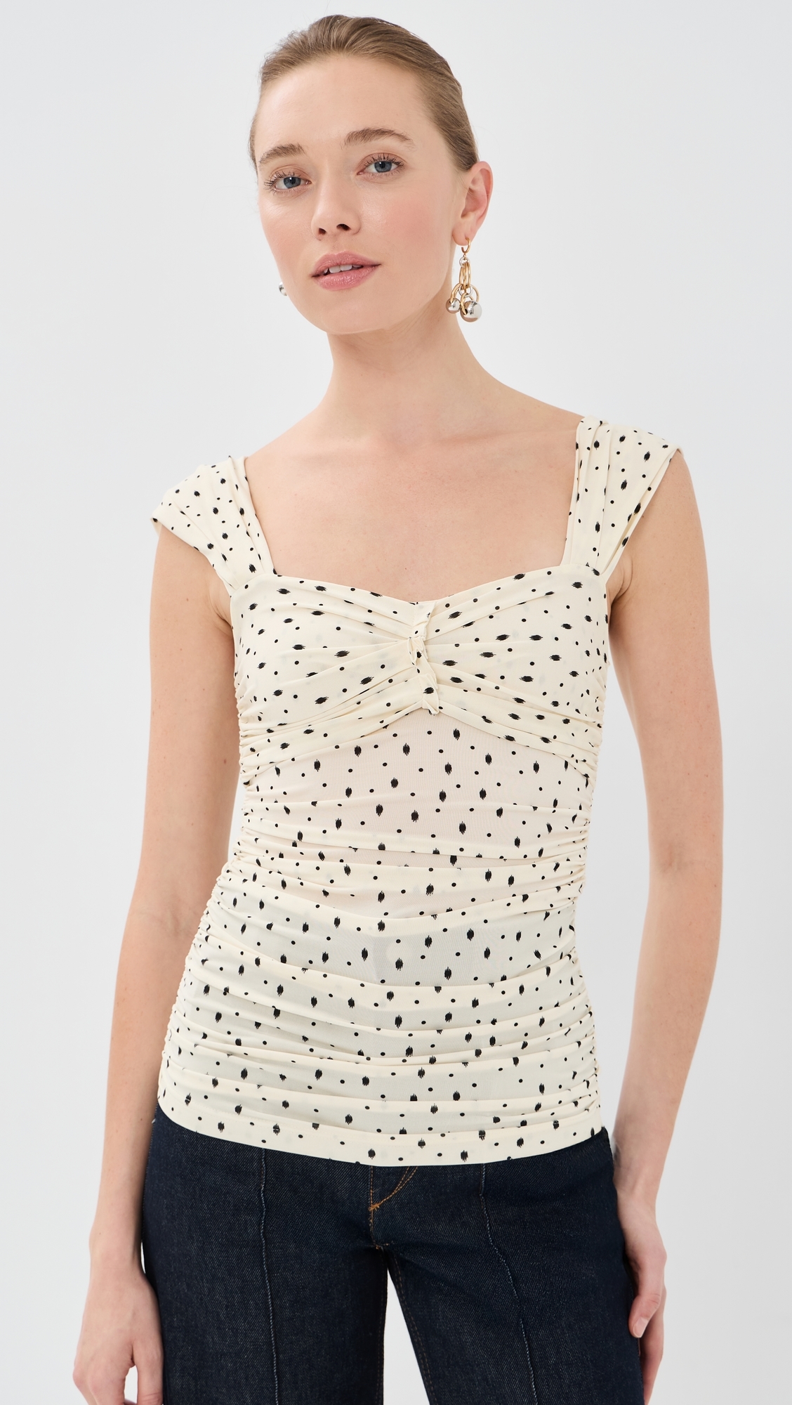 Gemina Top Ecru/Black