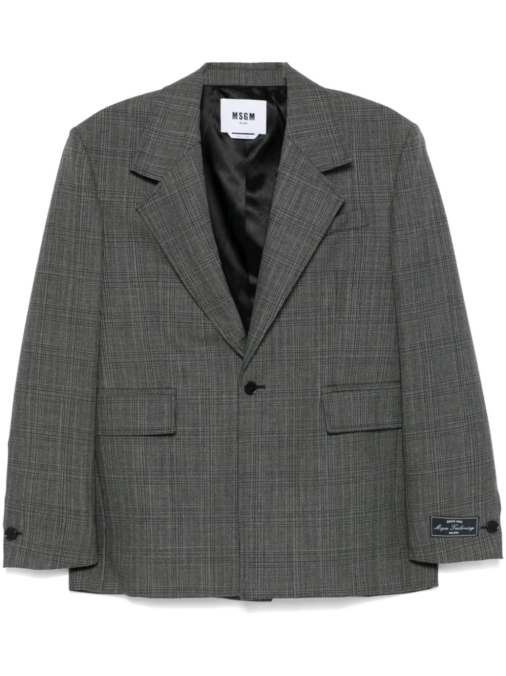 Checked blazer - Grey