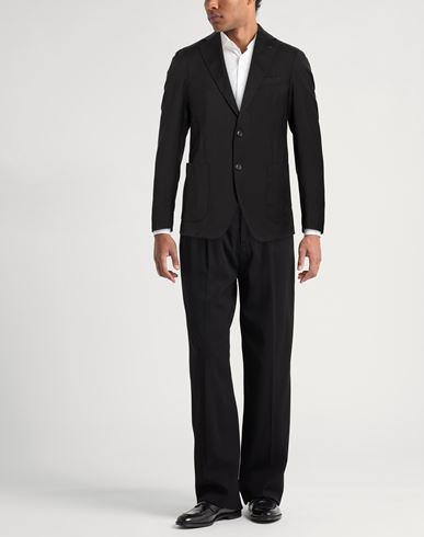 Man Blazer Black Size 38 Viscose, Polyester, Wool, Elastane