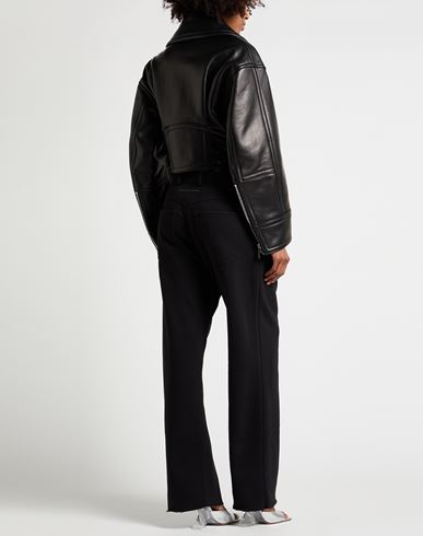 Woman Jacket Black Size 0 Ovine leather