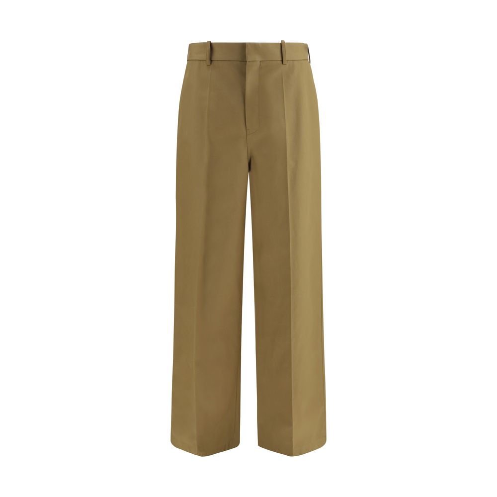Cotton Twill Chinos — Beige