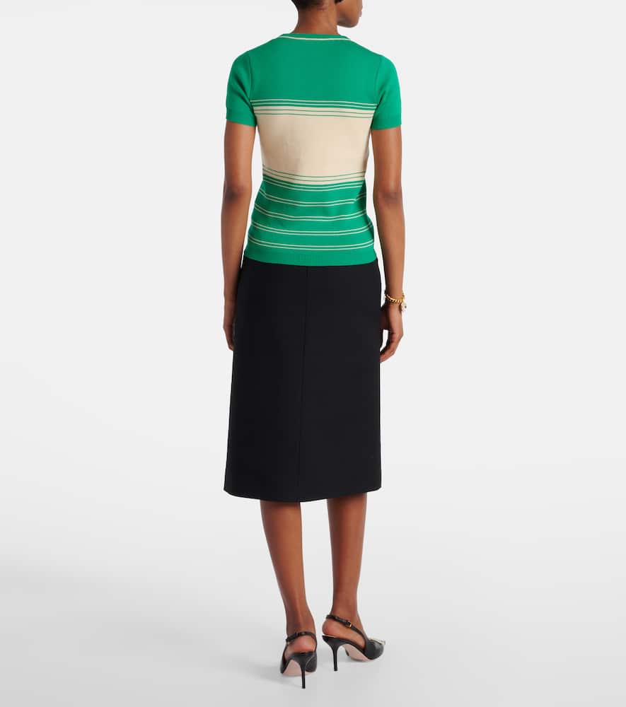 Chez striped cotton top