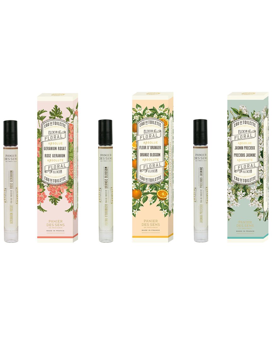 Set of 3 Absolute Roll-Ons Eau de Toilette: Jasmine, Orange  Blossom & Rose Geranium